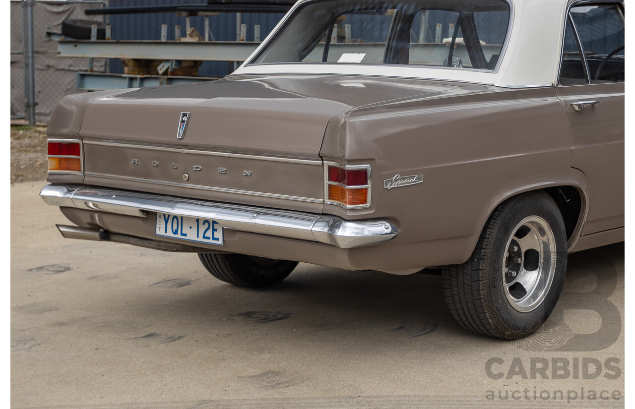 01/1966 Holden HD Special 4d Sedan Taralga Fawn / Fowlers Ivory 202ci Red Motor 3.3L