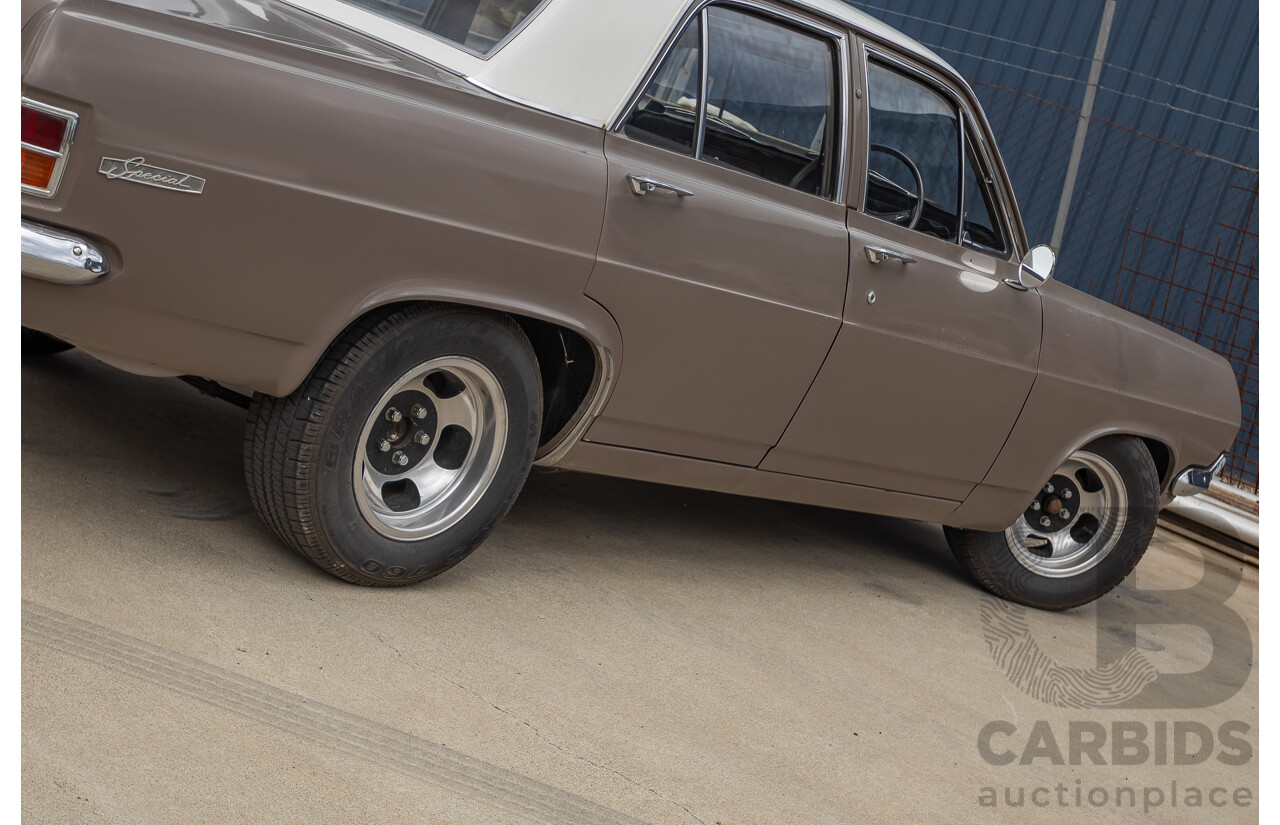 01/1966 Holden HD Special 4d Sedan Taralga Fawn / Fowlers Ivory 202ci Red Motor 3.3L