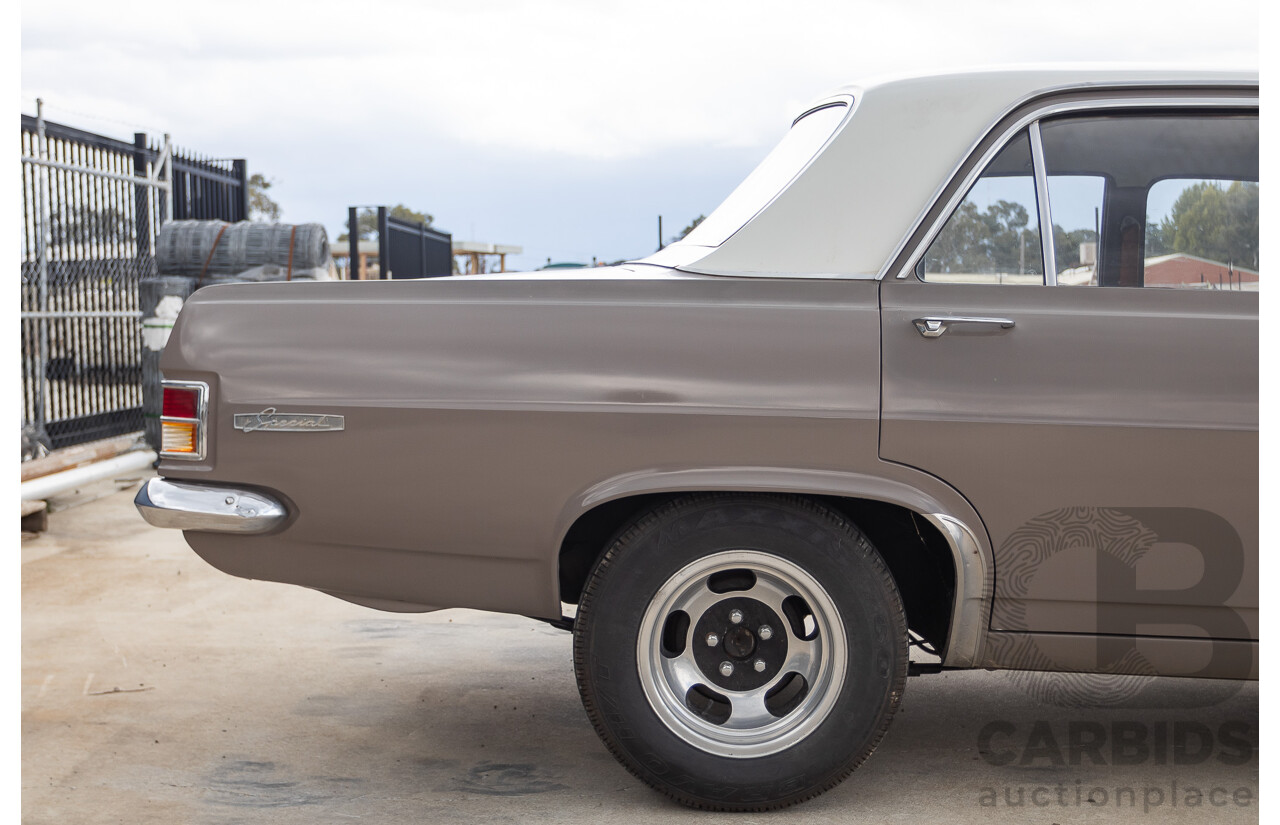 01/1966 Holden HD Special 4d Sedan Taralga Fawn / Fowlers Ivory 202ci Red Motor 3.3L