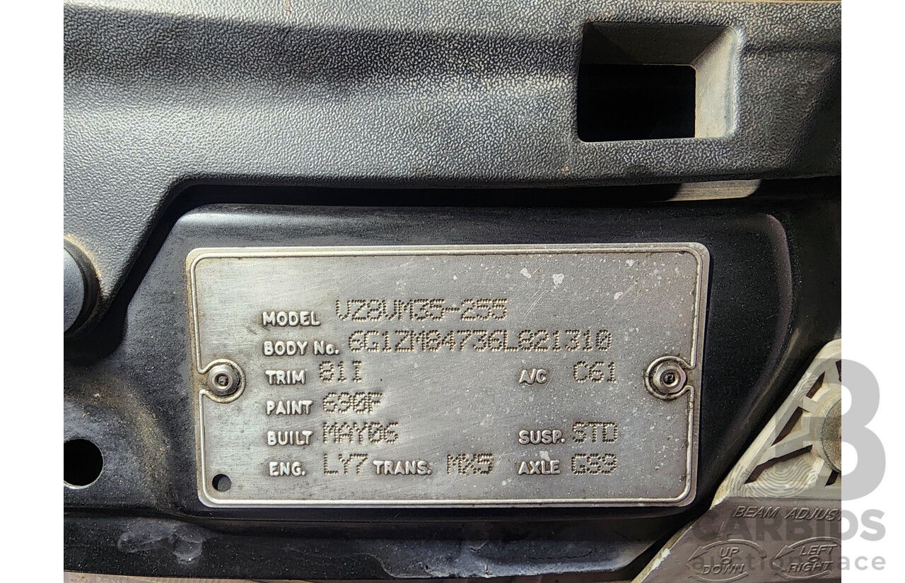 5/2006 Holden Adventra CX6 VZ MY06 4d Wagon Black 3.6L