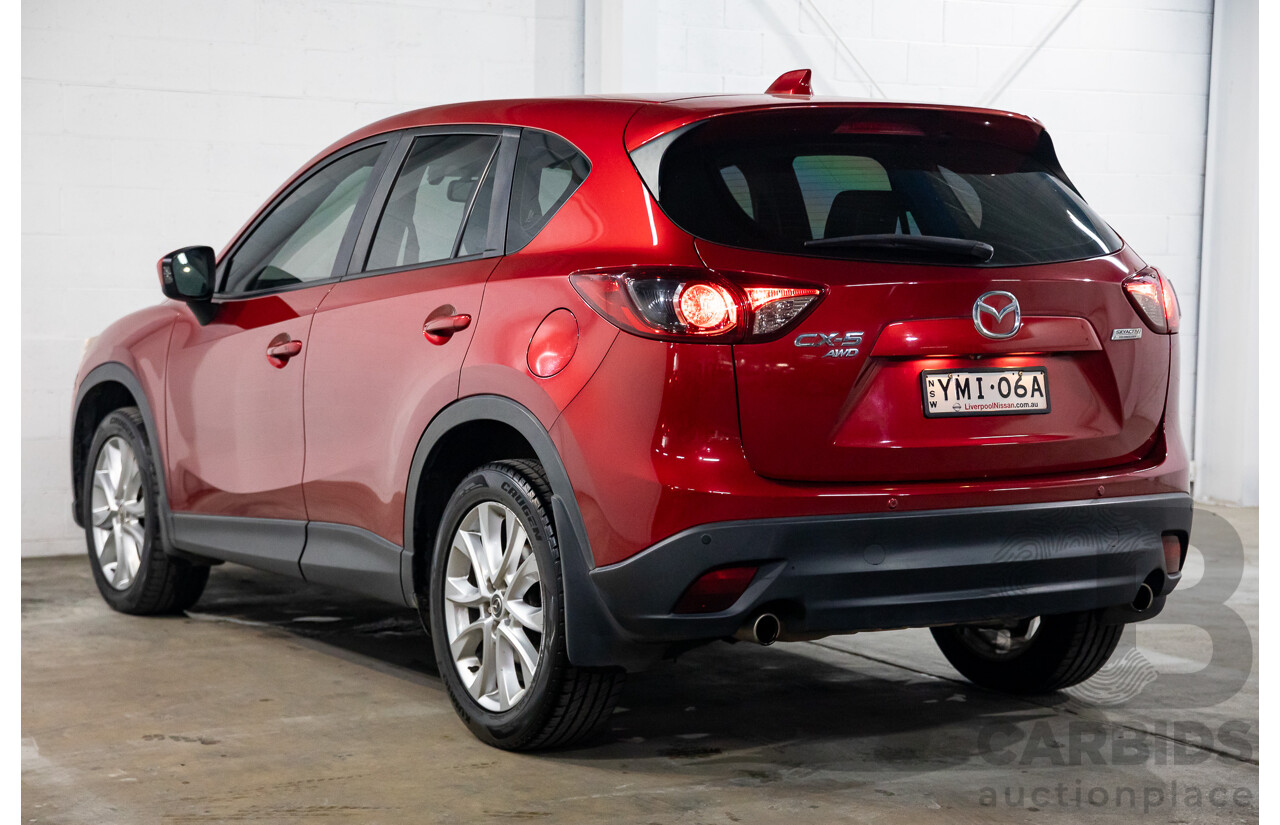 4/2014 Mazda CX-5 Grand Tourer (4x4) MY13 Upgrade 4d Wagon Red Turbo Diesel 2.2L