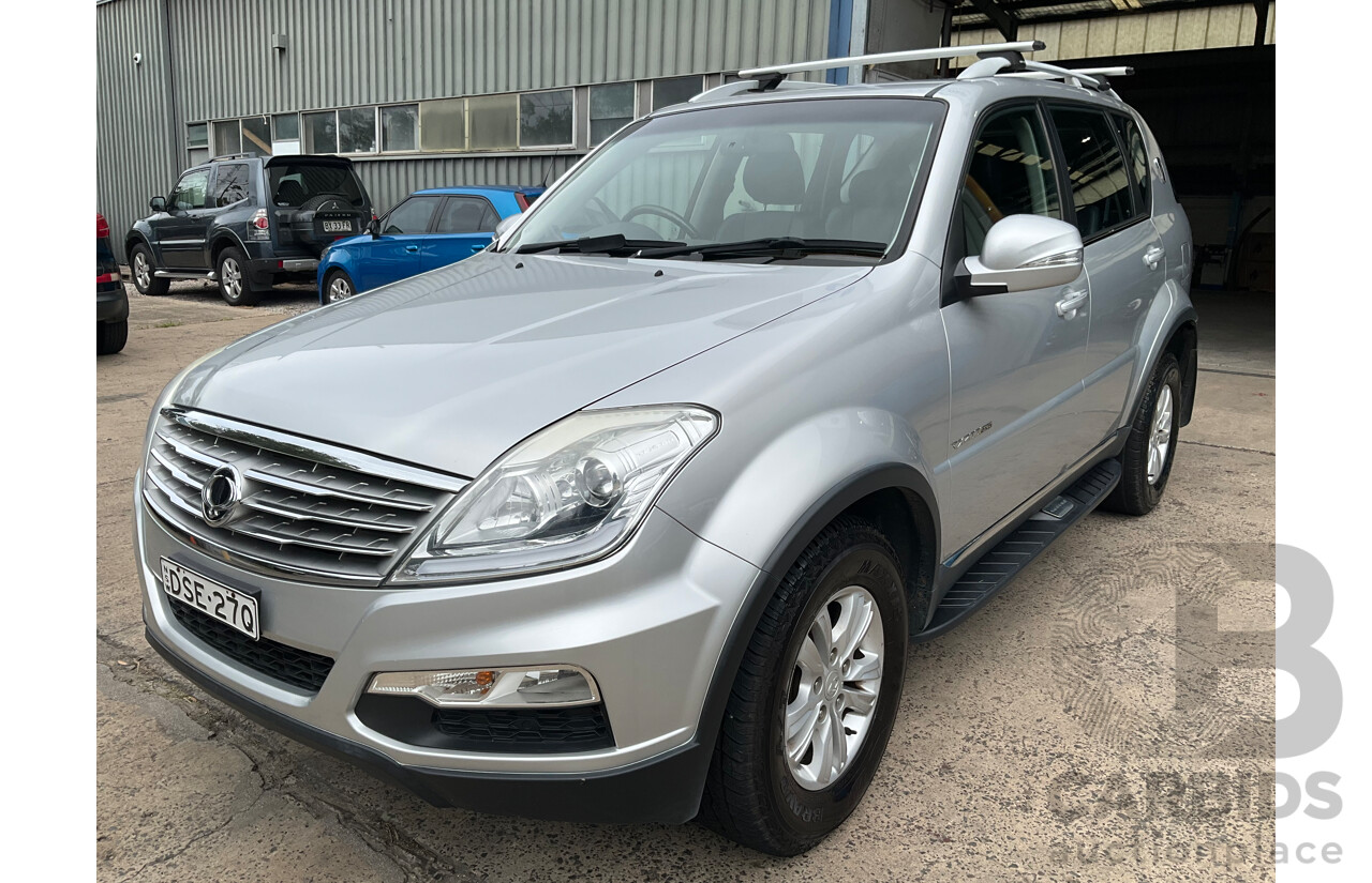 6/2015 Ssangyong Rexton SX (4x4) Y200 MY15 4d Wagon Moondust Silver Metallic Turbo Diesel 2.0L