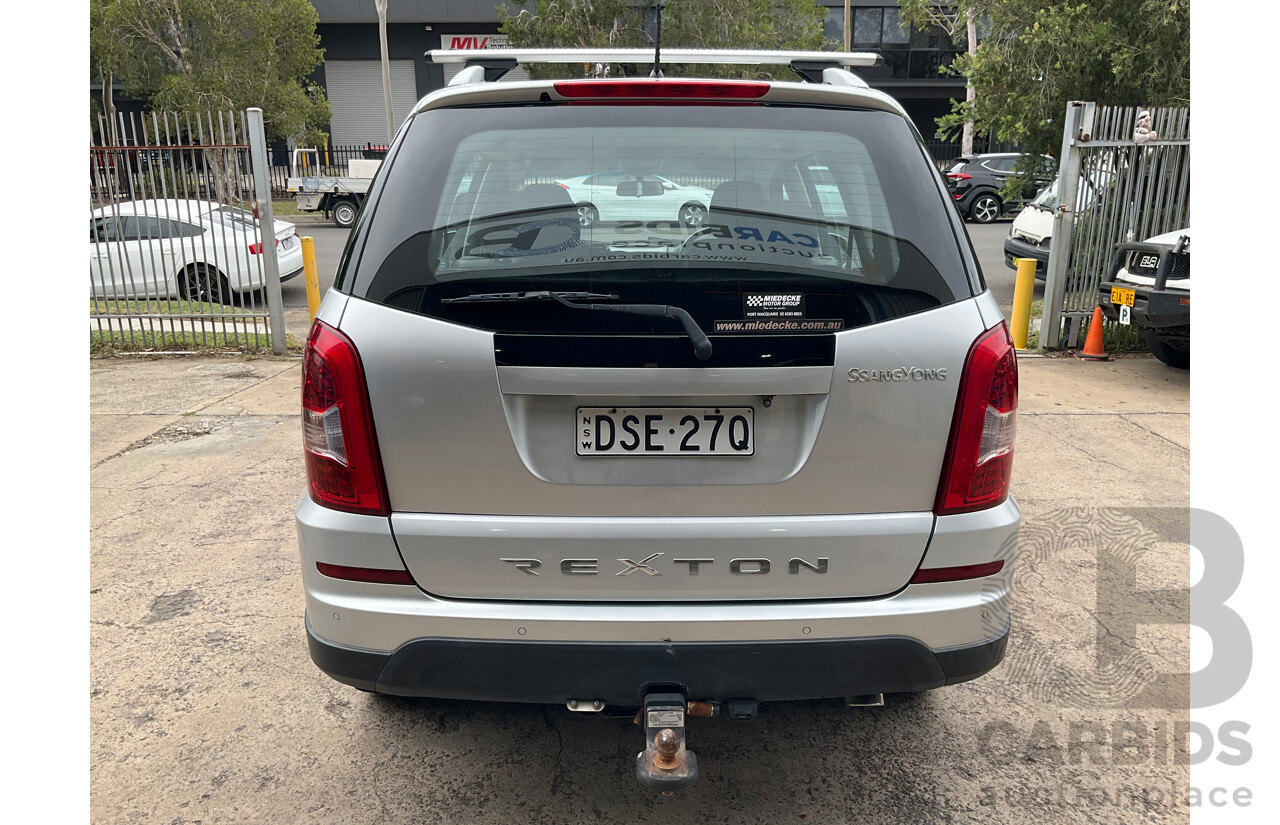 6/2015 Ssangyong Rexton SX (4x4) Y200 MY15 4d Wagon Moondust Silver Metallic Turbo Diesel 2.0L