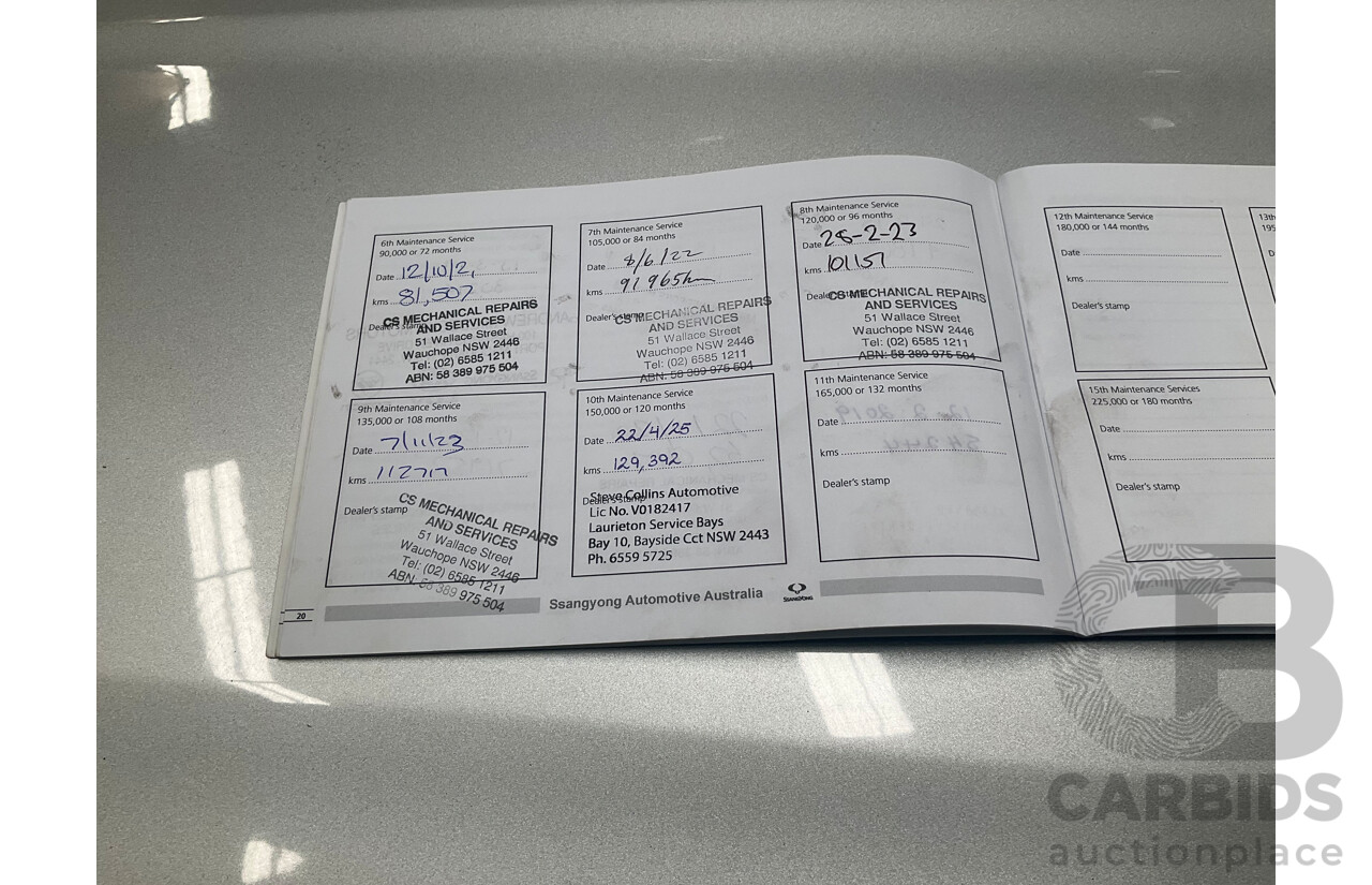 6/2015 Ssangyong Rexton SX (4x4) Y200 MY15 4d Wagon Moondust Silver Metallic Turbo Diesel 2.0L