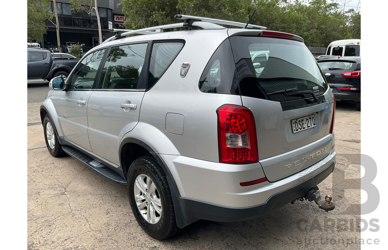6/2015 Ssangyong Rexton SX (4x4) Y200 MY15 4d Wagon Moondust Silver Metallic Turbo Diesel 2.0L