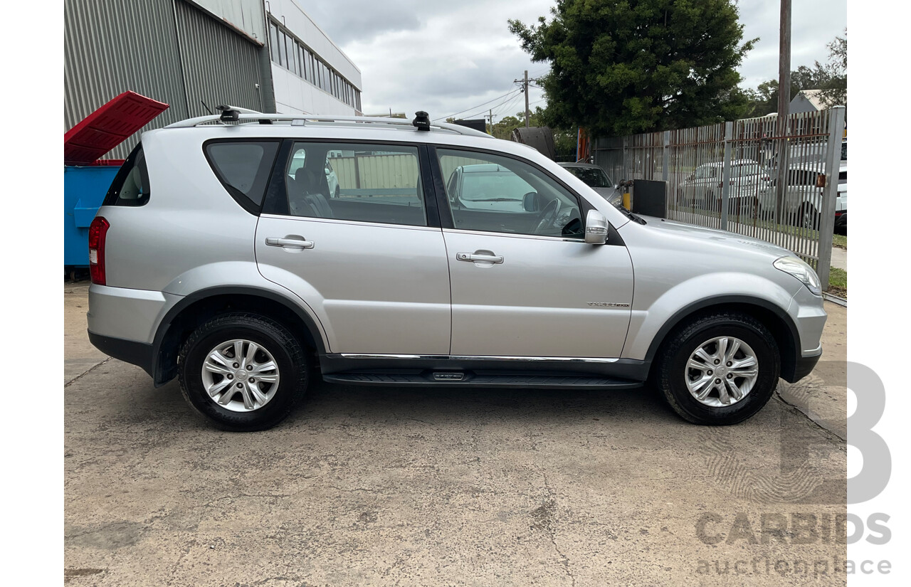 6/2015 Ssangyong Rexton SX (4x4) Y200 MY15 4d Wagon Moondust Silver Metallic Turbo Diesel 2.0L