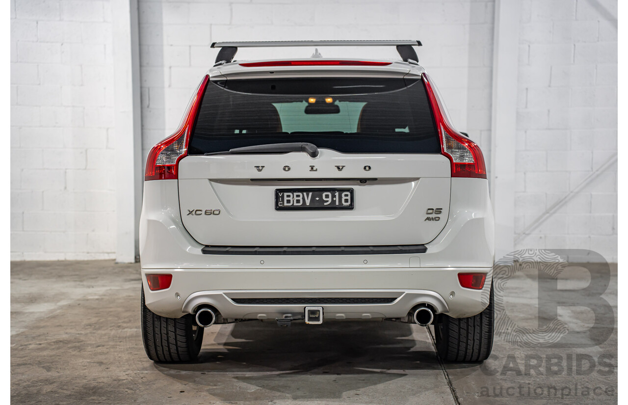 11/2010 Volvo XC60 D5 R-Design DZ MY11 4d Wagon Ice White Twin Turbo Diesel 2.4L