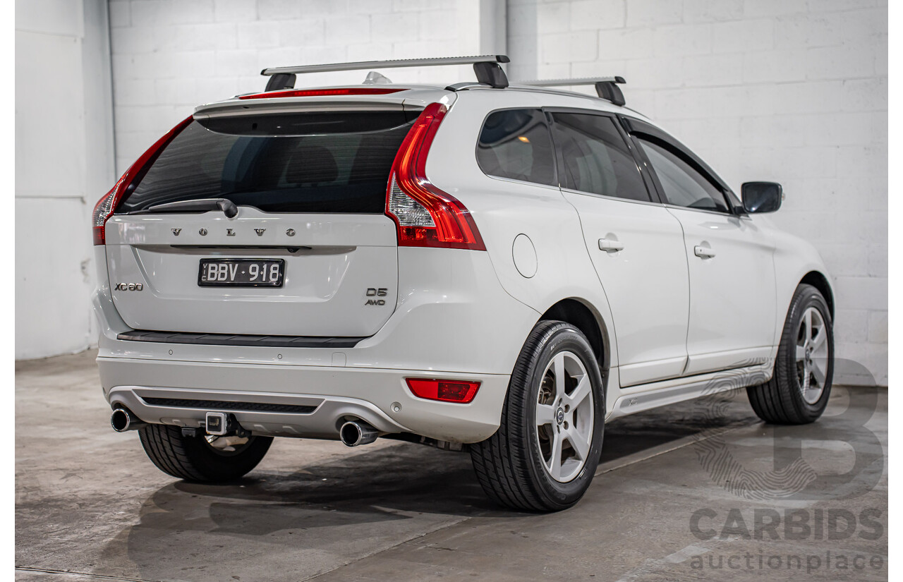 11/2010 Volvo XC60 D5 R-Design DZ MY11 4d Wagon Ice White Twin Turbo Diesel 2.4L
