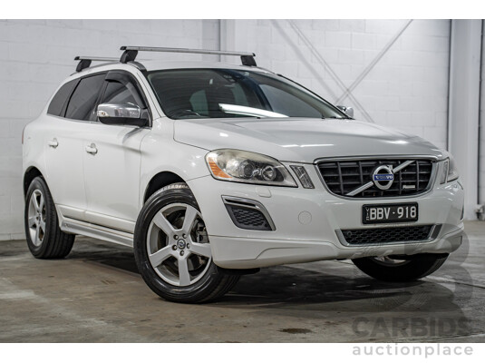 11/2010 Volvo XC60 D5 R-Design DZ MY11 4d Wagon Ice White Twin Turbo Diesel 2.4L