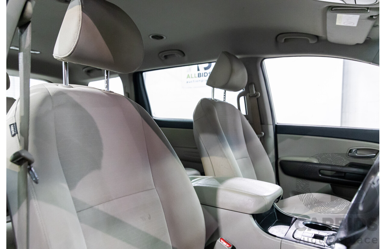 05/2018 Kia Carnival S (FWD) YP PE MY19 4d Wagon Clear White V6 3.3L