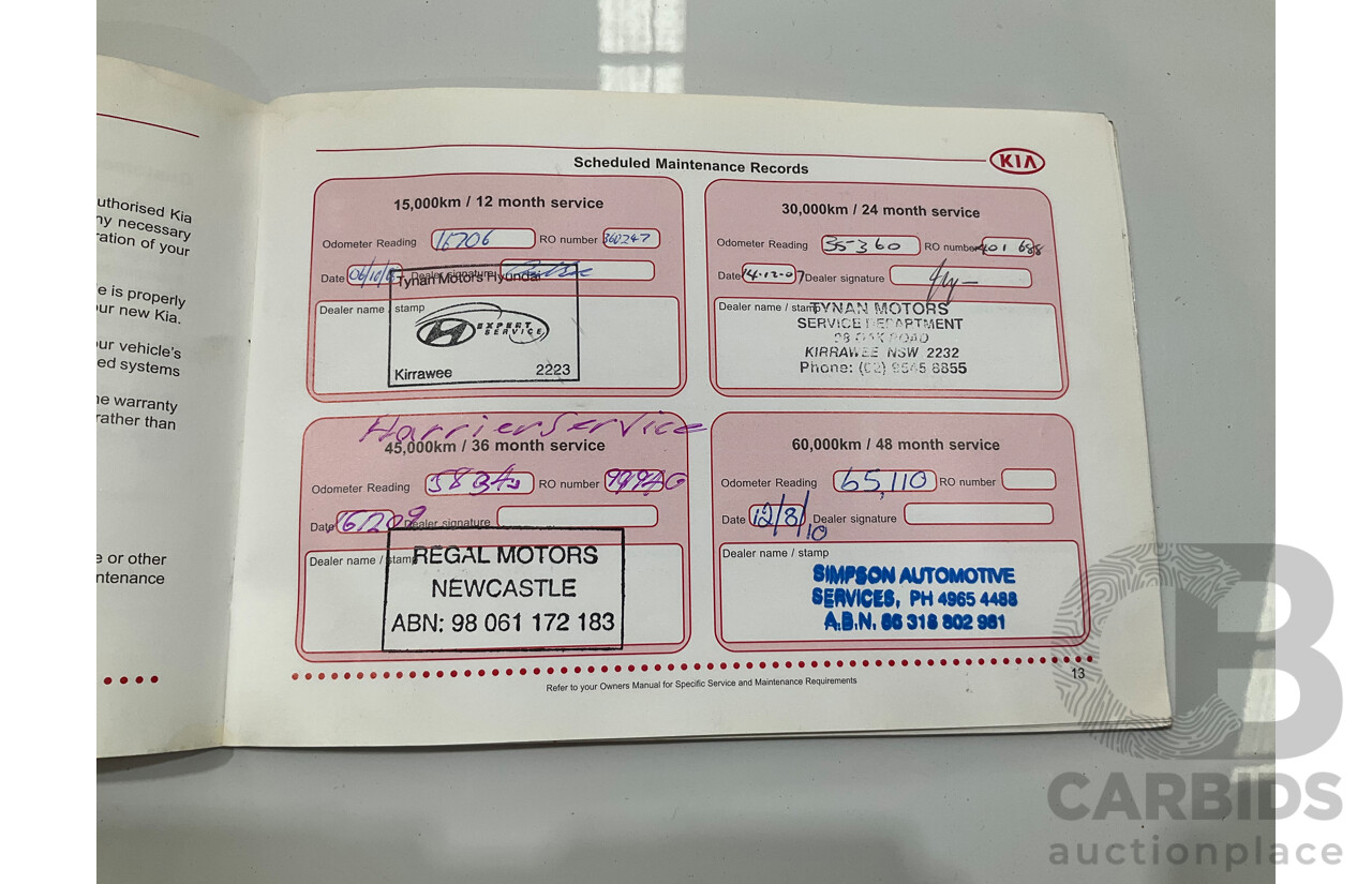 6/2005 Kia Sportage (4x4) KM 4d Wagon Grey V6 2.7L