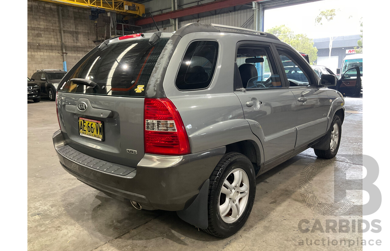 6/2005 Kia Sportage (4x4) KM 4d Wagon Grey V6 2.7L