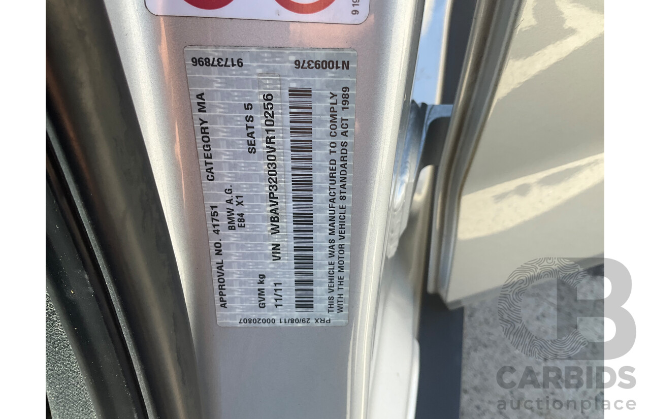 11/2011 BMW X1 xDrive20d E84 MY11 4d Wagon Titanium Silver Metallic Turbo Diesel 2.0L