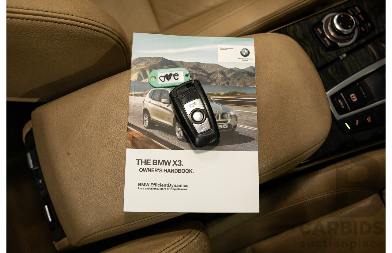 10/2013 BMW X3 Xdrive20d F25 4d Wagon Alpine White Turbo Diesel 2.0L