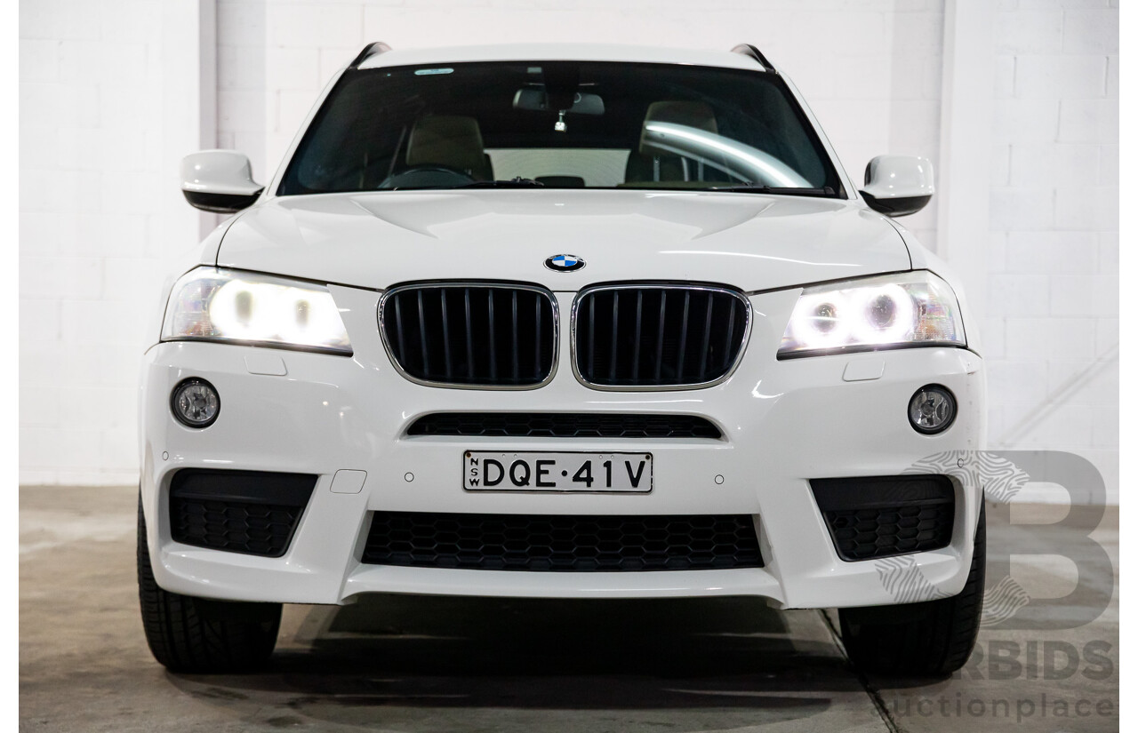 10/2013 BMW X3 Xdrive20d F25 4d Wagon Alpine White Turbo Diesel 2.0L