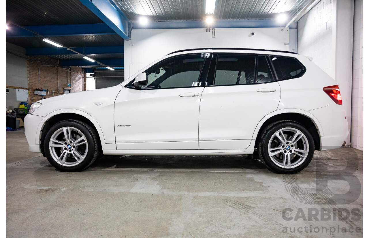 10/2013 BMW X3 Xdrive20d F25 4d Wagon Alpine White Turbo Diesel 2.0L