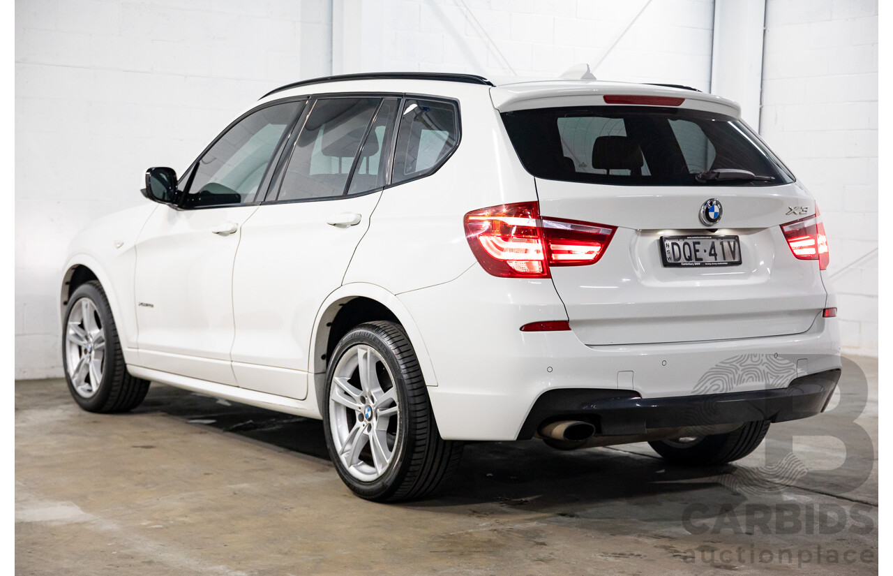 10/2013 BMW X3 Xdrive20d F25 4d Wagon Alpine White Turbo Diesel 2.0L