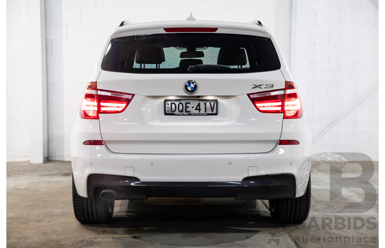 10/2013 BMW X3 Xdrive20d F25 4d Wagon Alpine White Turbo Diesel 2.0L