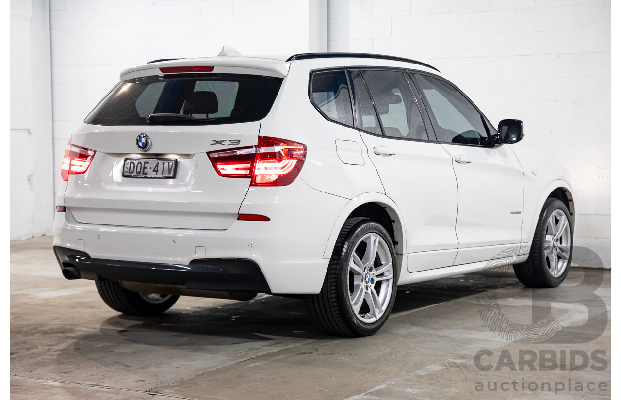 10/2013 BMW X3 Xdrive20d F25 4d Wagon Alpine White Turbo Diesel 2.0L