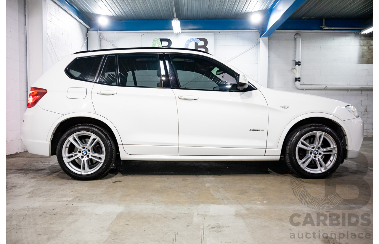 10/2013 BMW X3 Xdrive20d F25 4d Wagon Alpine White Turbo Diesel 2.0L