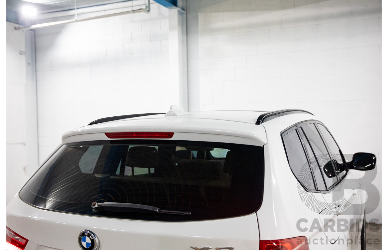 10/2013 BMW X3 Xdrive20d F25 4d Wagon Alpine White Turbo Diesel 2.0L