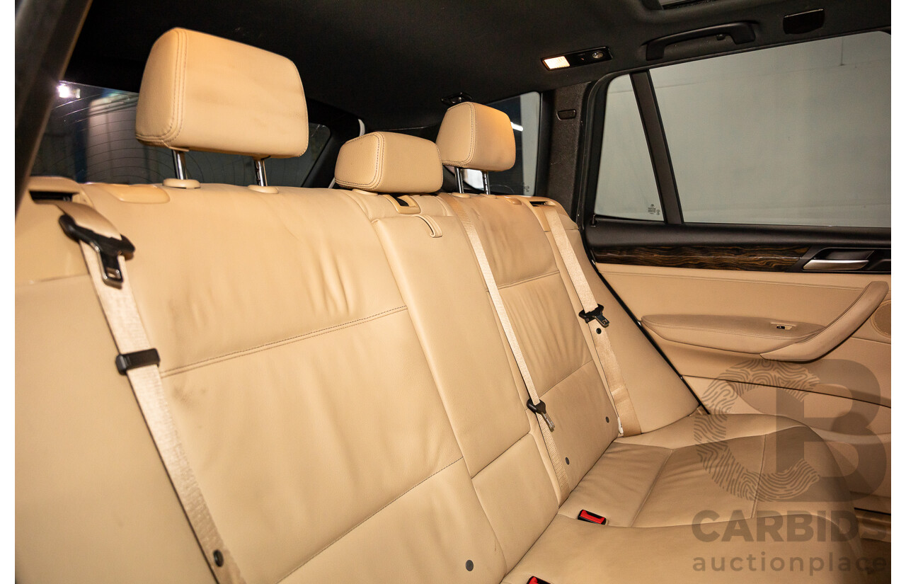 10/2013 BMW X3 Xdrive20d F25 4d Wagon Alpine White Turbo Diesel 2.0L