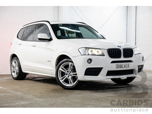 10/2013 BMW X3 Xdrive20d F25 4d Wagon Alpine White Turbo Diesel 2.0L