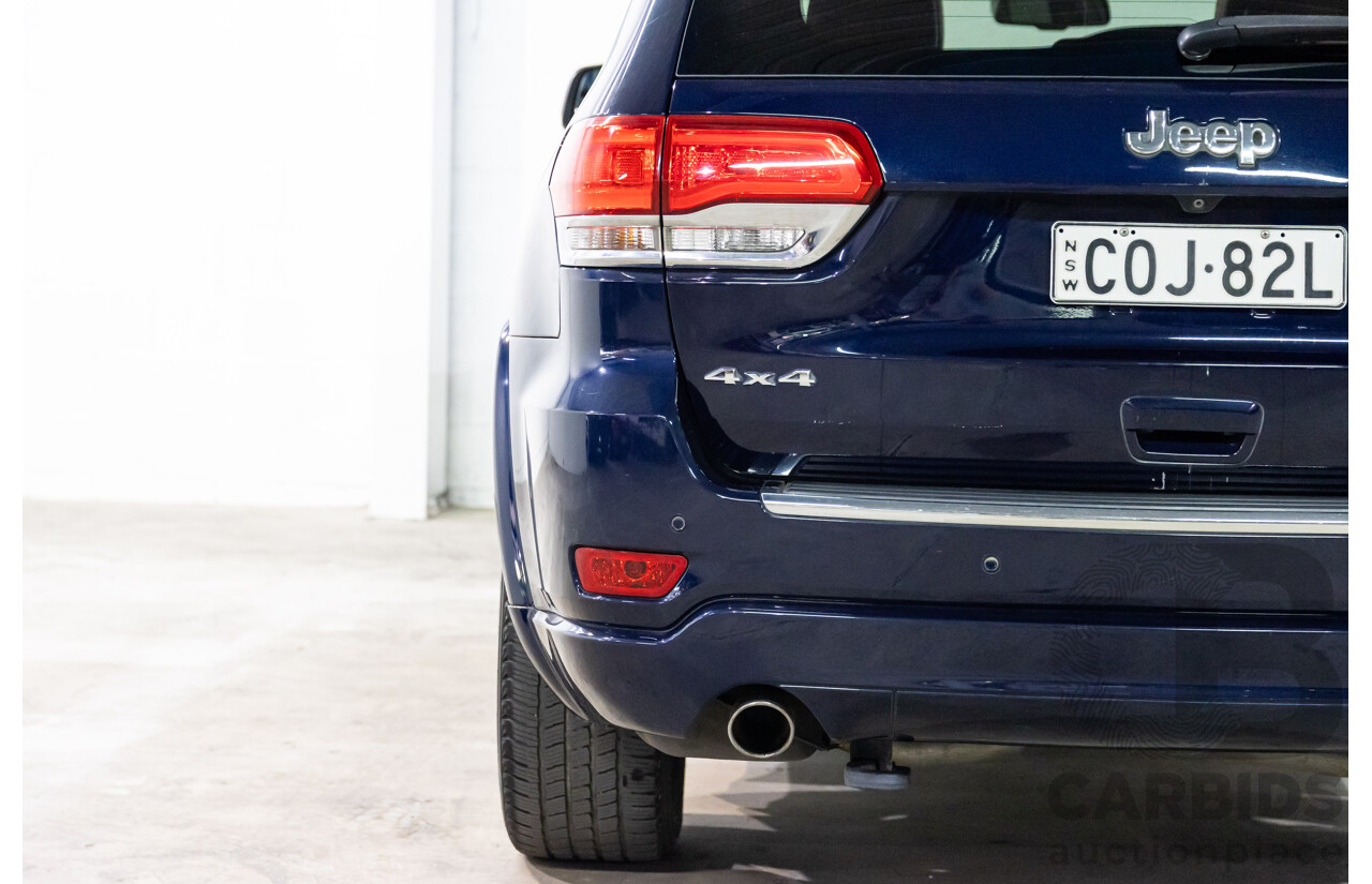 6/2013 Jeep Grand Cherokee Overland (4x4) WK MY14 4d Wagon True Blue Metallic V6 3.6L