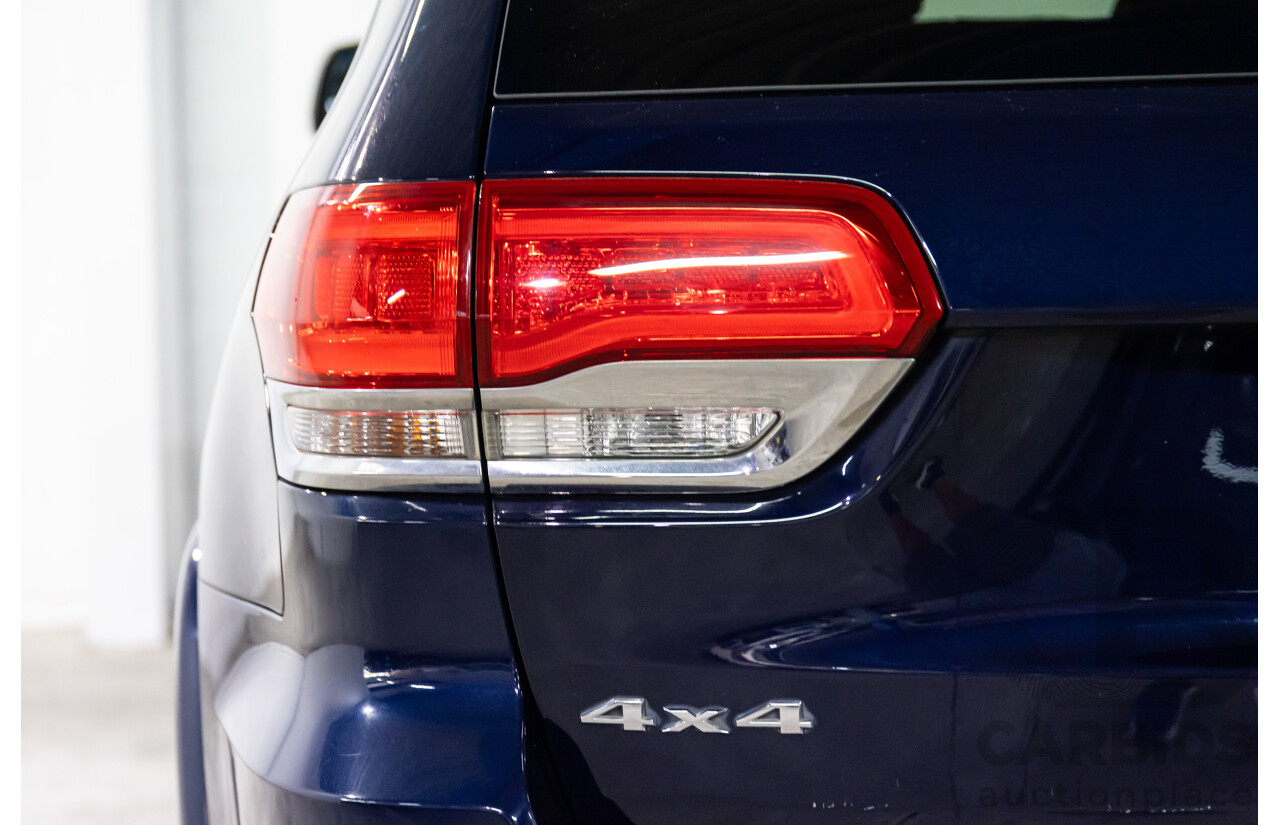 6/2013 Jeep Grand Cherokee Overland (4x4) WK MY14 4d Wagon True Blue Metallic V6 3.6L