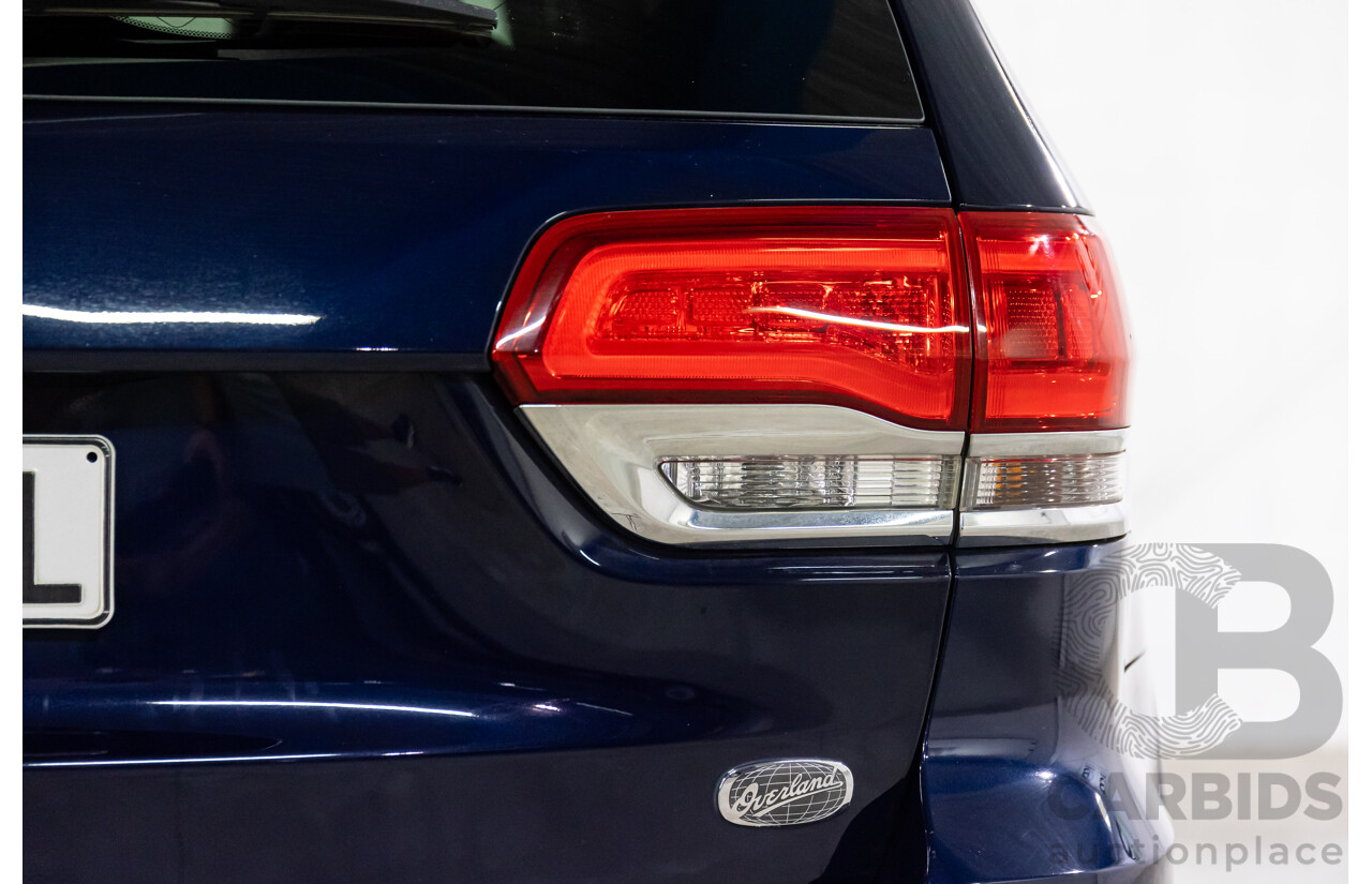 6/2013 Jeep Grand Cherokee Overland (4x4) WK MY14 4d Wagon True Blue Metallic V6 3.6L