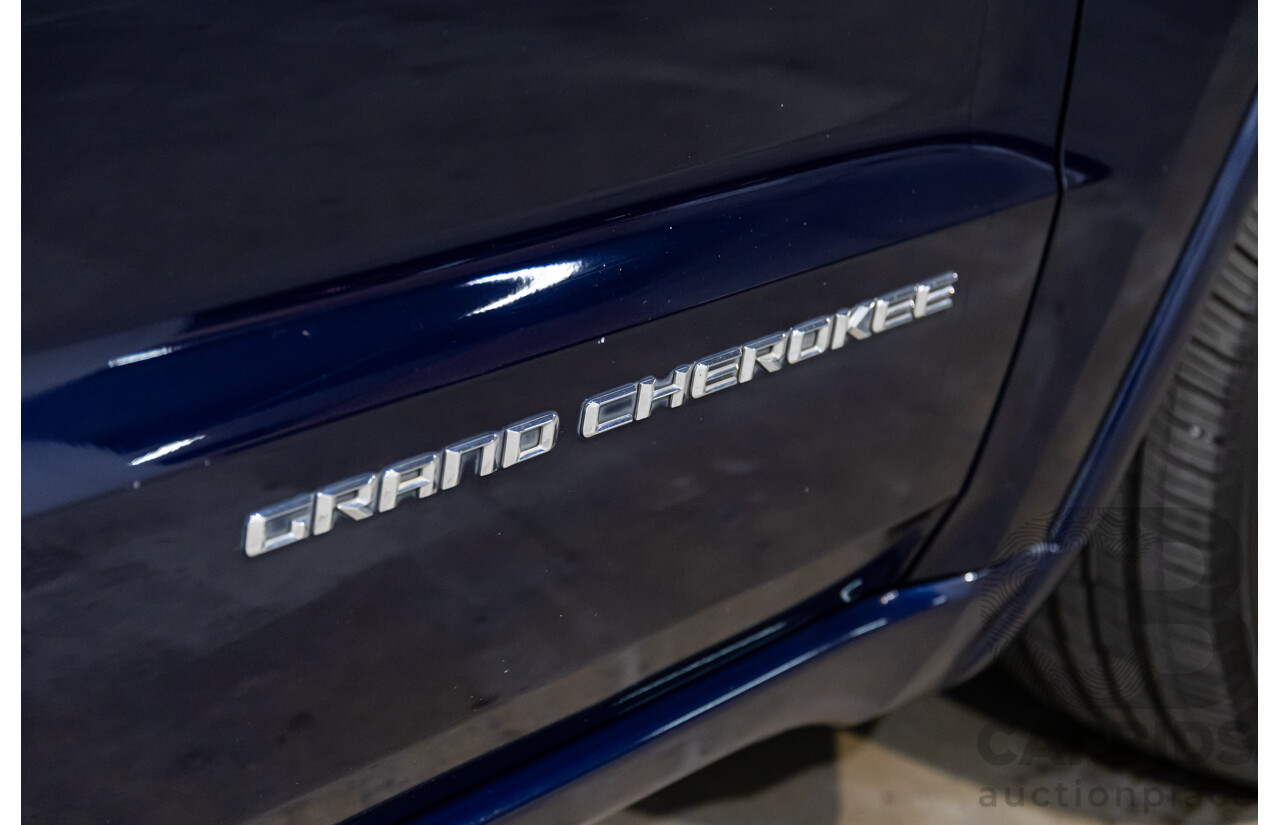6/2013 Jeep Grand Cherokee Overland (4x4) WK MY14 4d Wagon True Blue Metallic V6 3.6L
