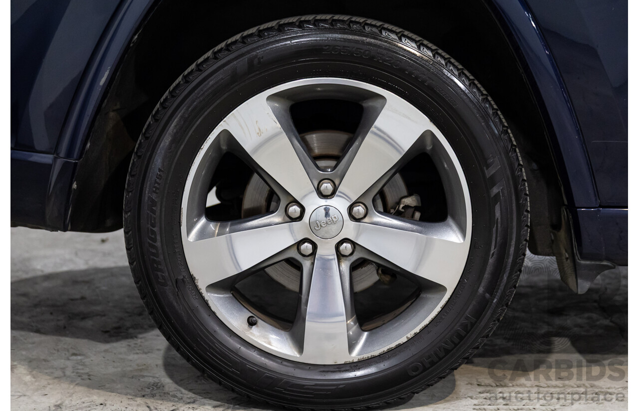 6/2013 Jeep Grand Cherokee Overland (4x4) WK MY14 4d Wagon True Blue Metallic V6 3.6L