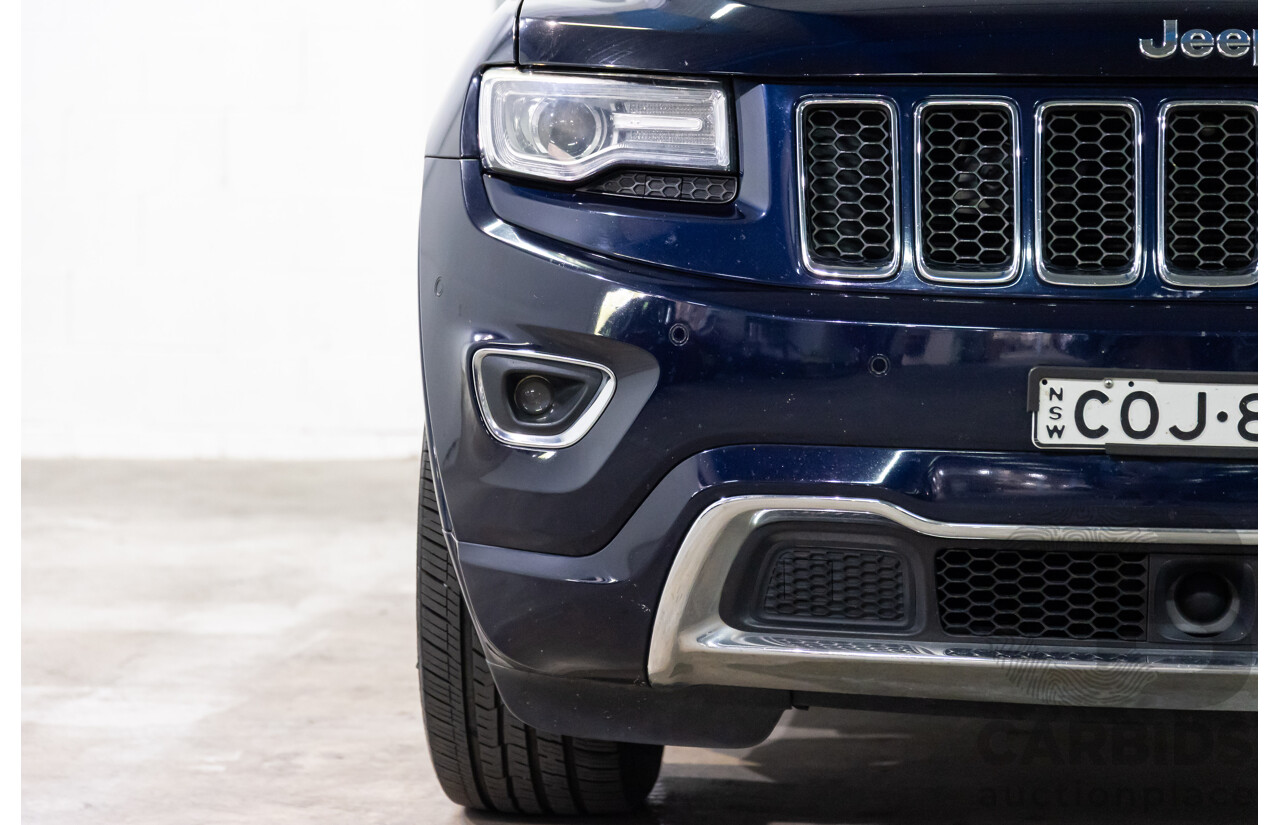 6/2013 Jeep Grand Cherokee Overland (4x4) WK MY14 4d Wagon True Blue Metallic V6 3.6L