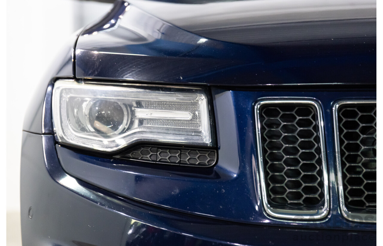 6/2013 Jeep Grand Cherokee Overland (4x4) WK MY14 4d Wagon True Blue Metallic V6 3.6L