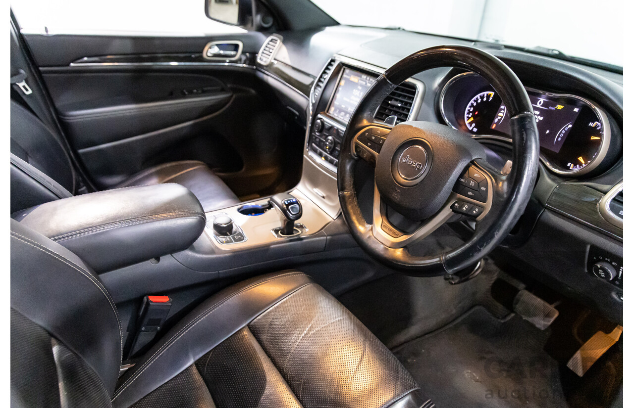 6/2013 Jeep Grand Cherokee Overland (4x4) WK MY14 4d Wagon True Blue Metallic V6 3.6L