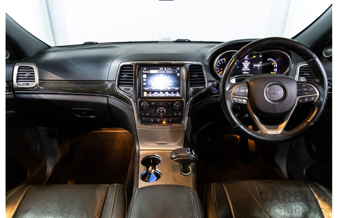 6/2013 Jeep Grand Cherokee Overland (4x4) WK MY14 4d Wagon True Blue Metallic V6 3.6L