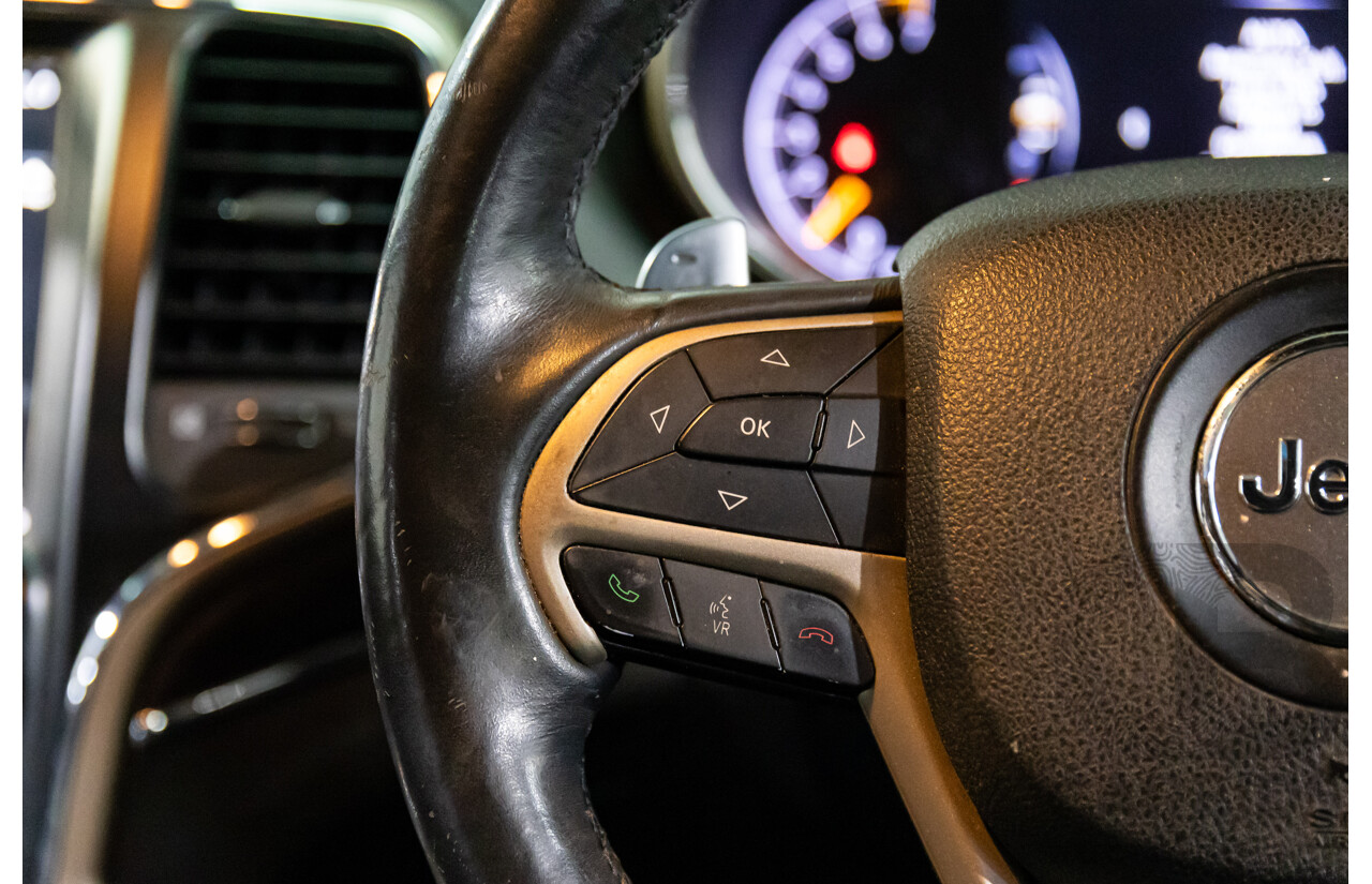 6/2013 Jeep Grand Cherokee Overland (4x4) WK MY14 4d Wagon True Blue Metallic V6 3.6L