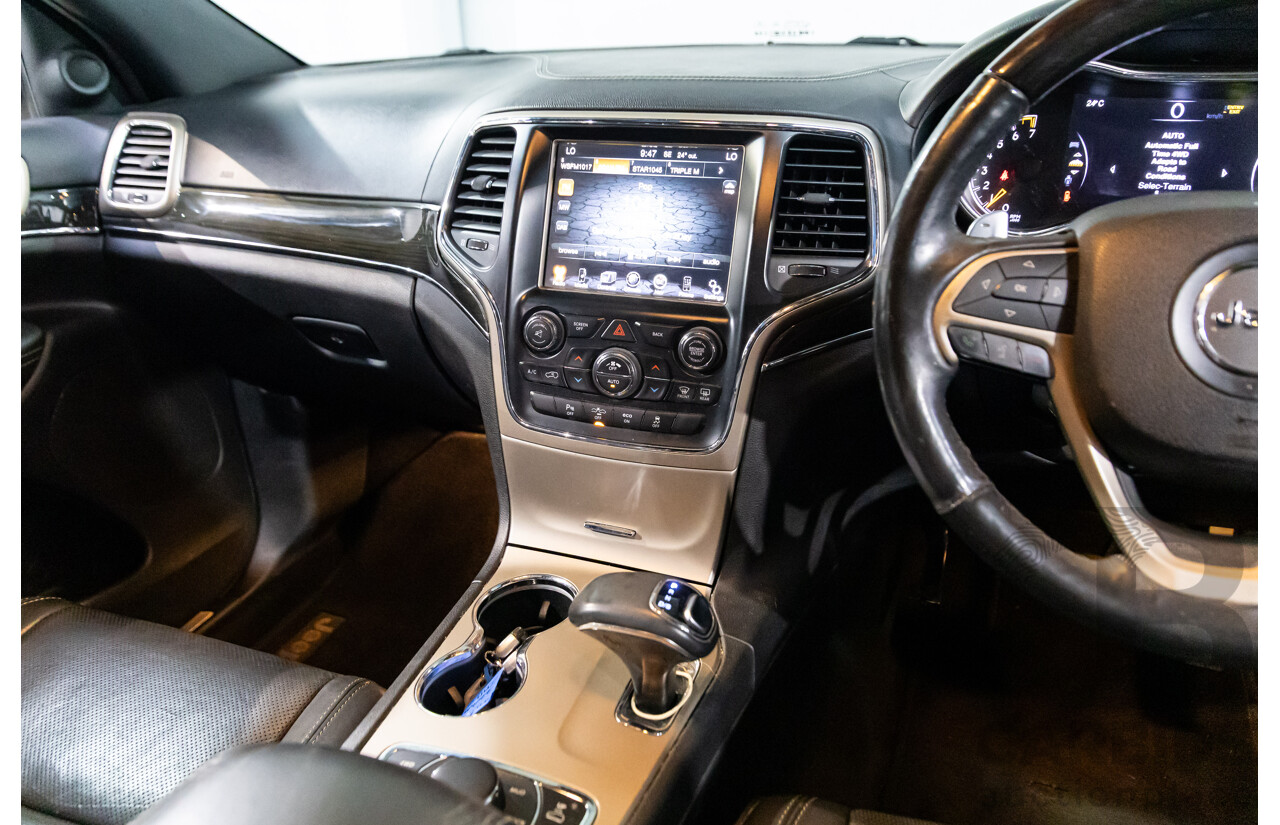 6/2013 Jeep Grand Cherokee Overland (4x4) WK MY14 4d Wagon True Blue Metallic V6 3.6L