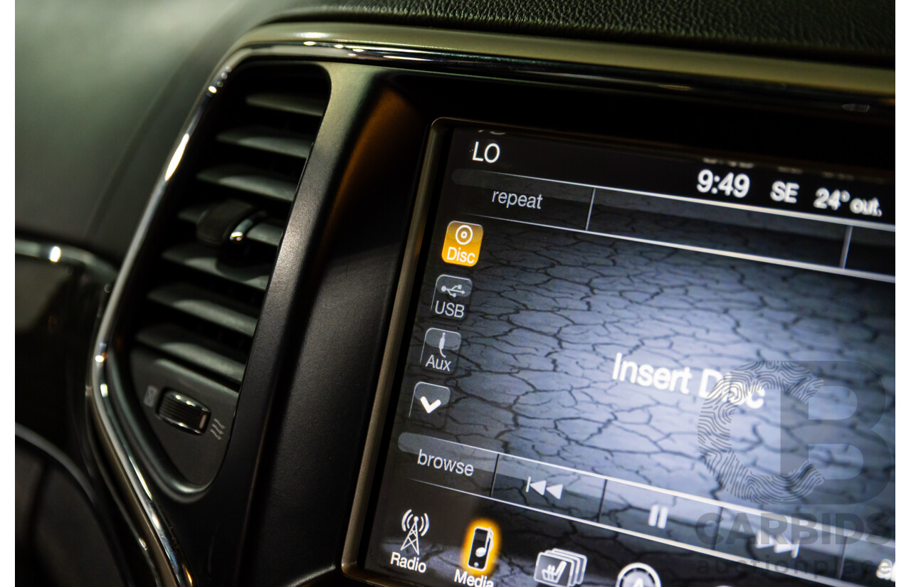 6/2013 Jeep Grand Cherokee Overland (4x4) WK MY14 4d Wagon True Blue Metallic V6 3.6L