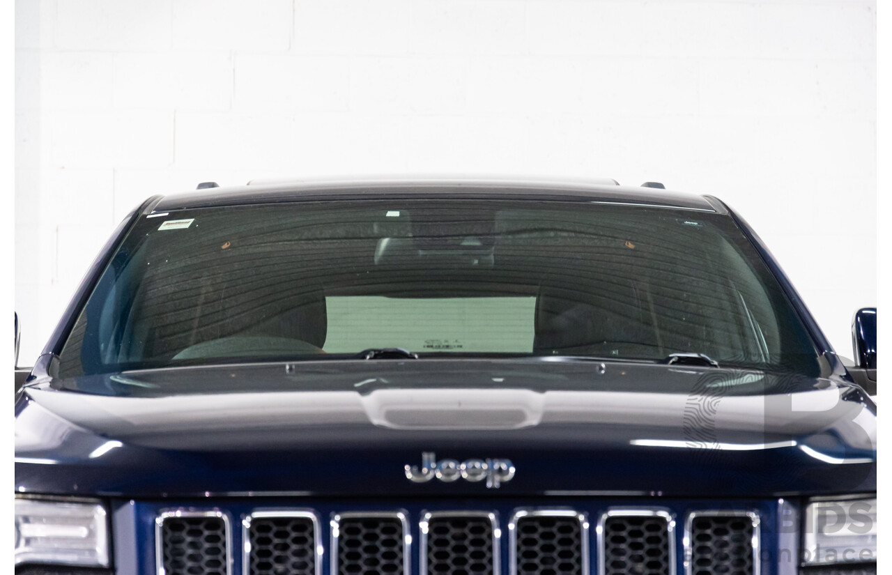 6/2013 Jeep Grand Cherokee Overland (4x4) WK MY14 4d Wagon True Blue Metallic V6 3.6L