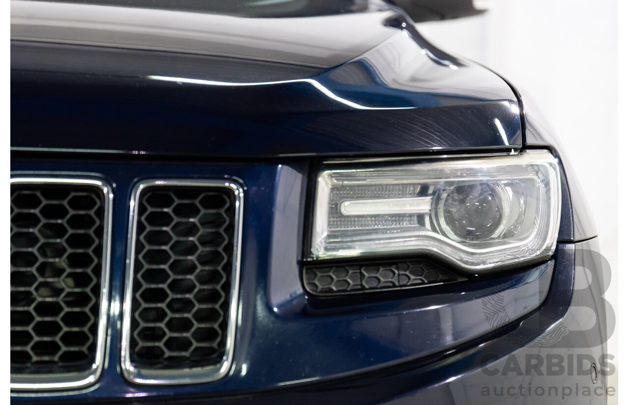 6/2013 Jeep Grand Cherokee Overland (4x4) WK MY14 4d Wagon True Blue Metallic V6 3.6L