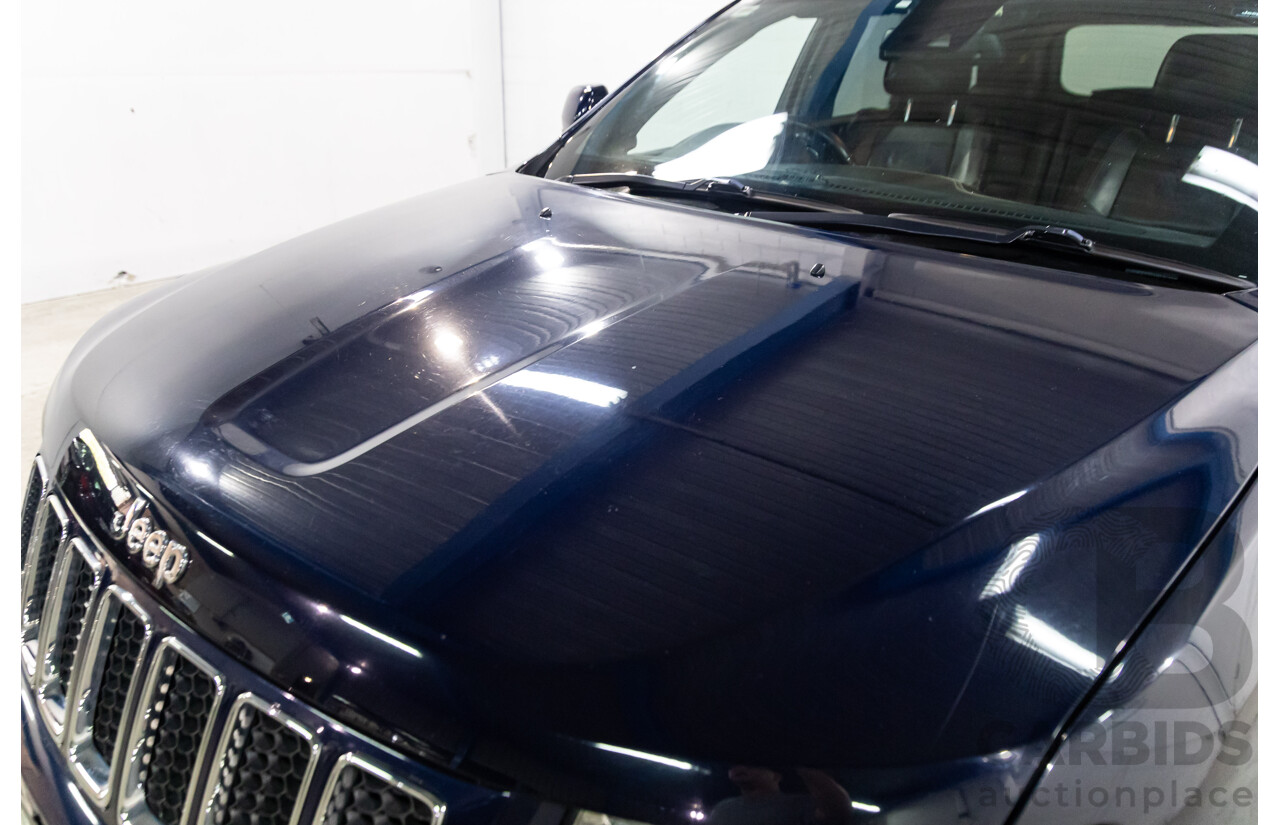 6/2013 Jeep Grand Cherokee Overland (4x4) WK MY14 4d Wagon True Blue Metallic V6 3.6L