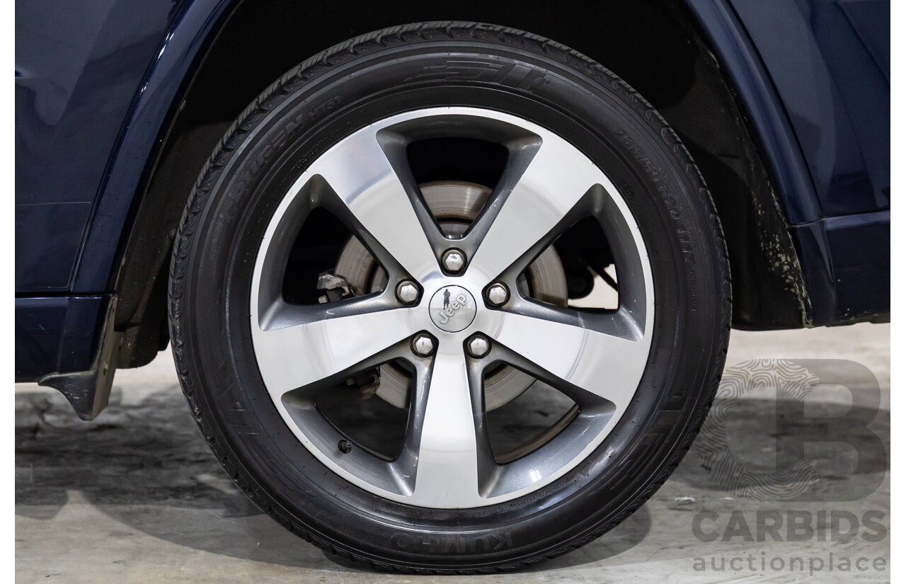 6/2013 Jeep Grand Cherokee Overland (4x4) WK MY14 4d Wagon True Blue Metallic V6 3.6L