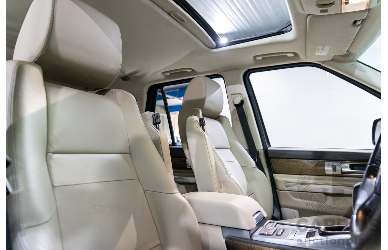 8/2012 Land Rover Range Rover Sport 3.0 SDV6 MY12 4d Wagon Santorini Black Metallic Turbo Diesel V6 3.0L