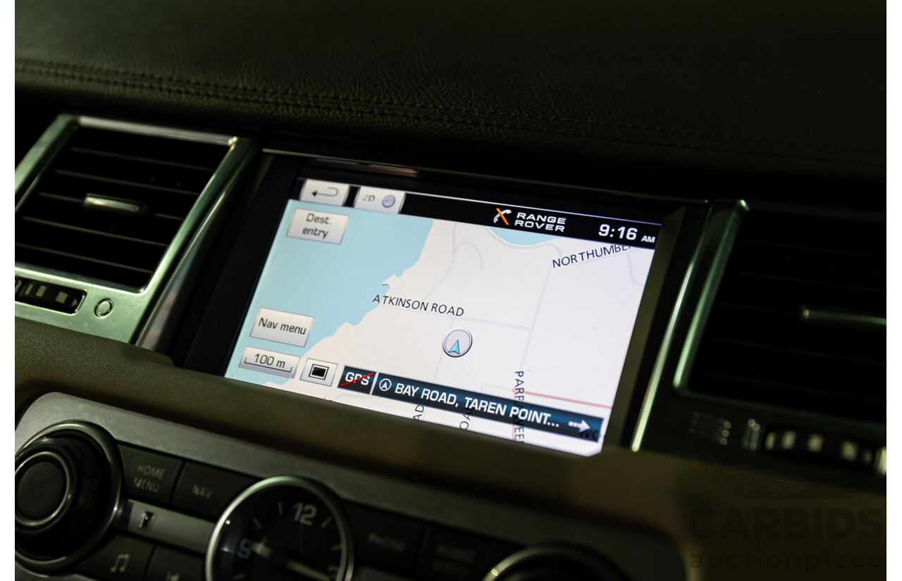 8/2012 Land Rover Range Rover Sport 3.0 SDV6 MY12 4d Wagon Santorini Black Metallic Turbo Diesel V6 3.0L