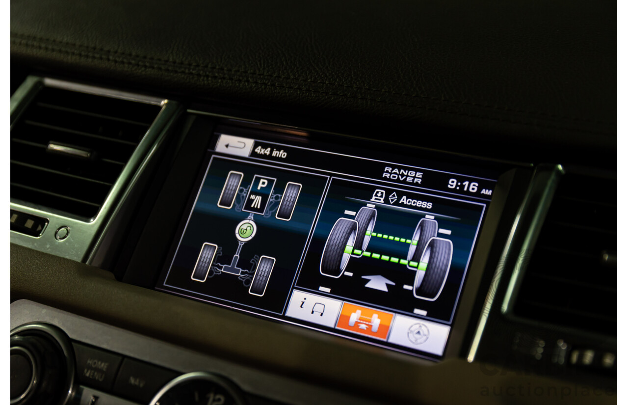 8/2012 Land Rover Range Rover Sport 3.0 SDV6 MY12 4d Wagon Santorini Black Metallic Turbo Diesel V6 3.0L