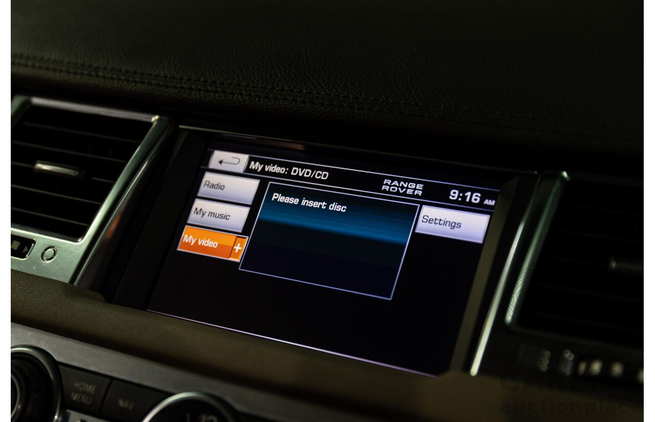 8/2012 Land Rover Range Rover Sport 3.0 SDV6 MY12 4d Wagon Santorini Black Metallic Turbo Diesel V6 3.0L