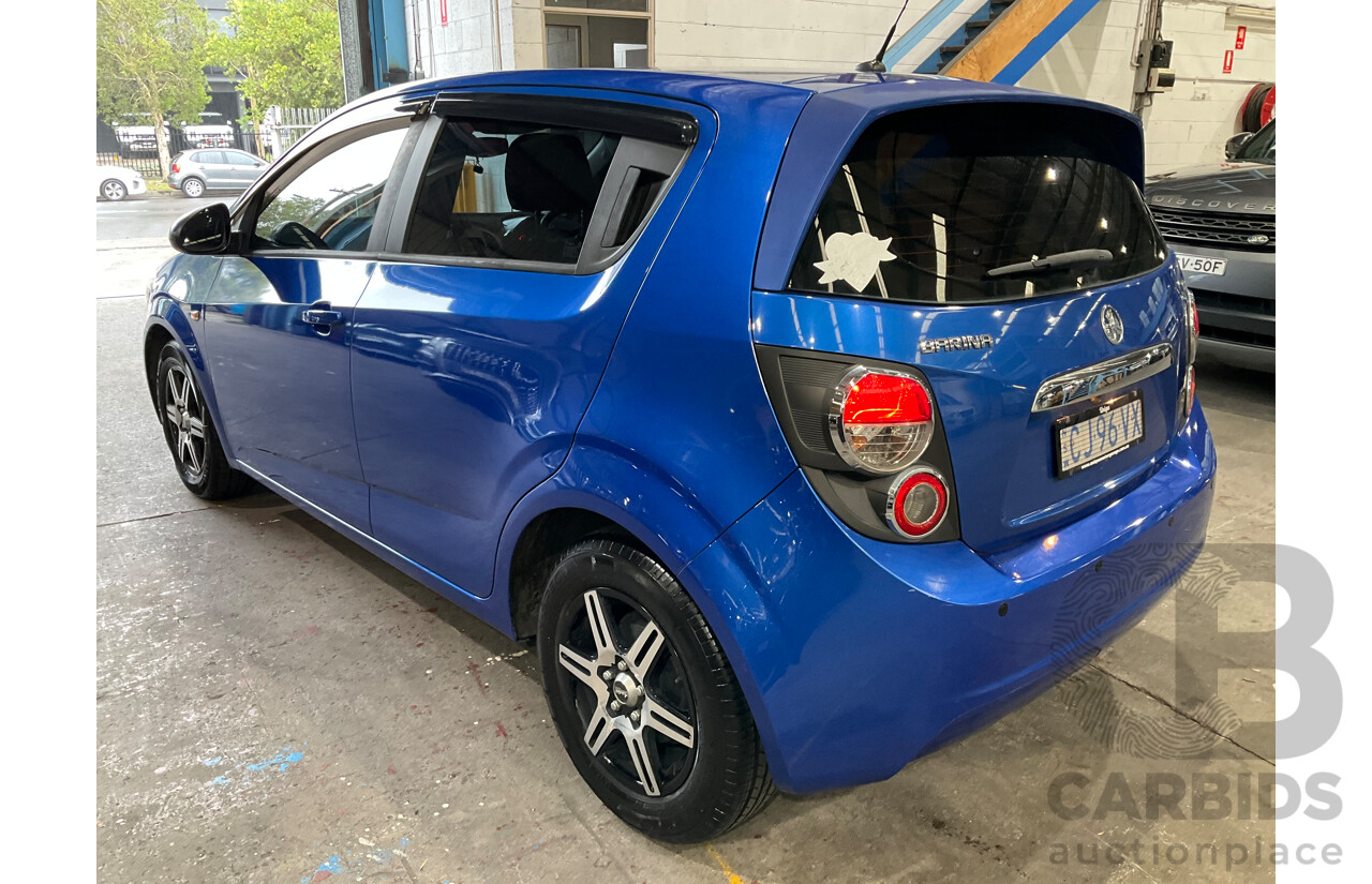 10/2014 Holden Barina CD TM MY14 4d Sedan Boracay Blue Metallic 1.6L
