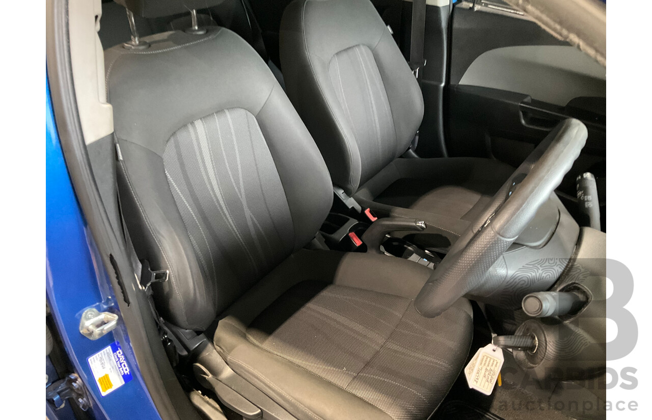 10/2014 Holden Barina CD TM MY14 4d Sedan Boracay Blue Metallic 1.6L