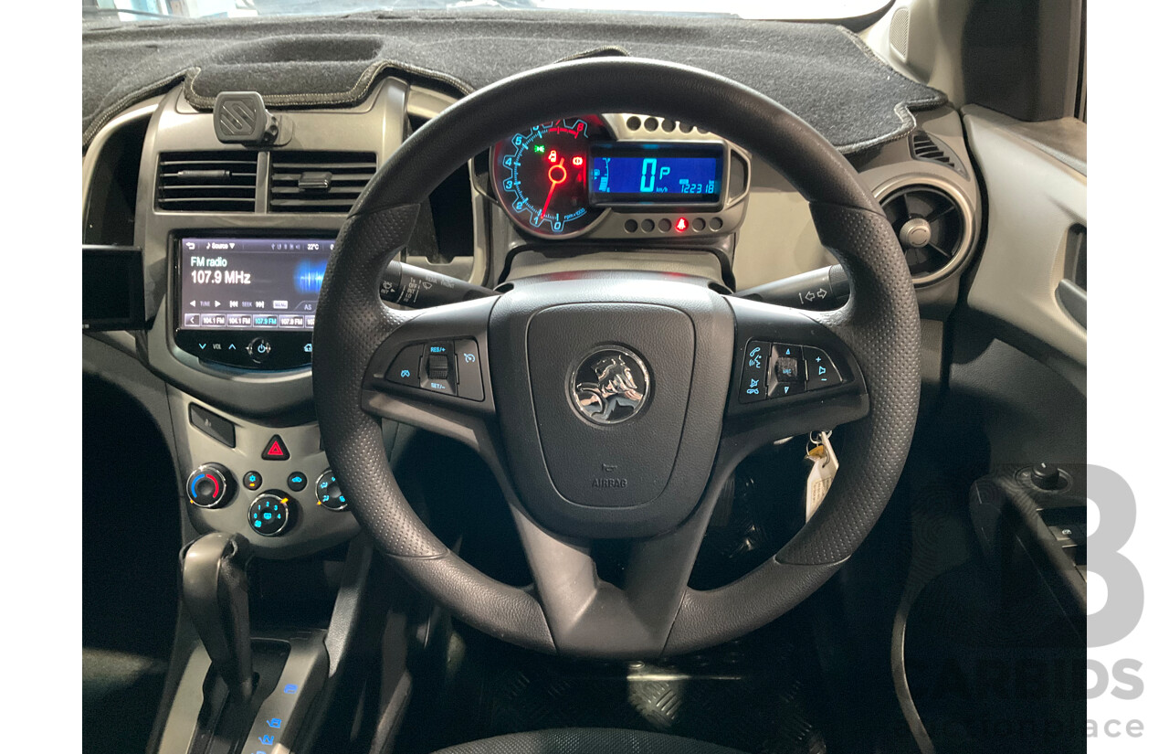 10/2014 Holden Barina CD TM MY14 4d Sedan Boracay Blue Metallic 1.6L